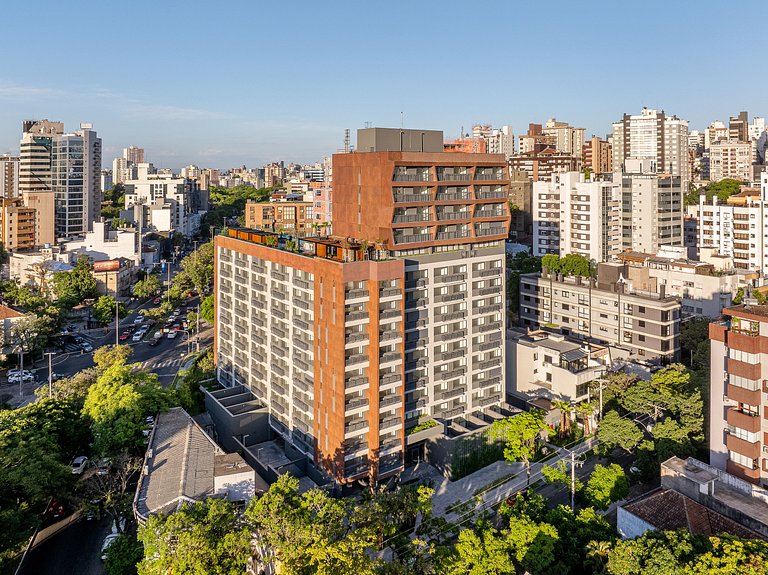 Studio Completo com Piscina  e Coworking - 1306