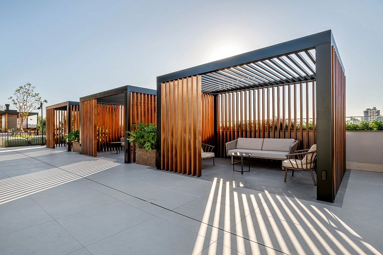 Studio Moderno com Terraço e Piscina - 726