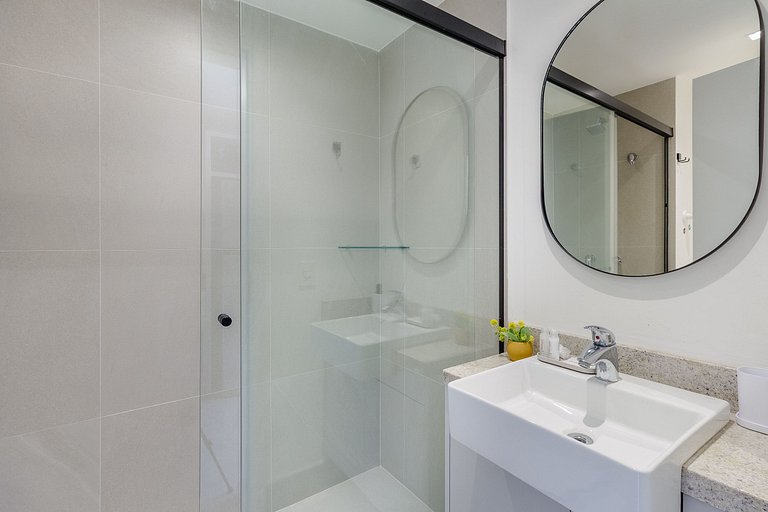 Studio com Academia, Piscina e Coworking - 631
