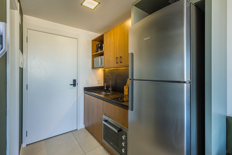 Studio com Piscina, Academia+Vista da Cidade- 1401