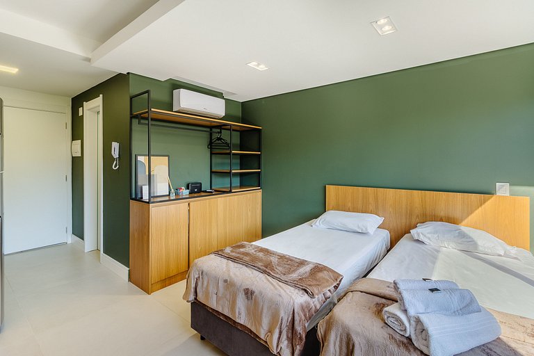 Studio com Terraço, Academia e Piscina - 325