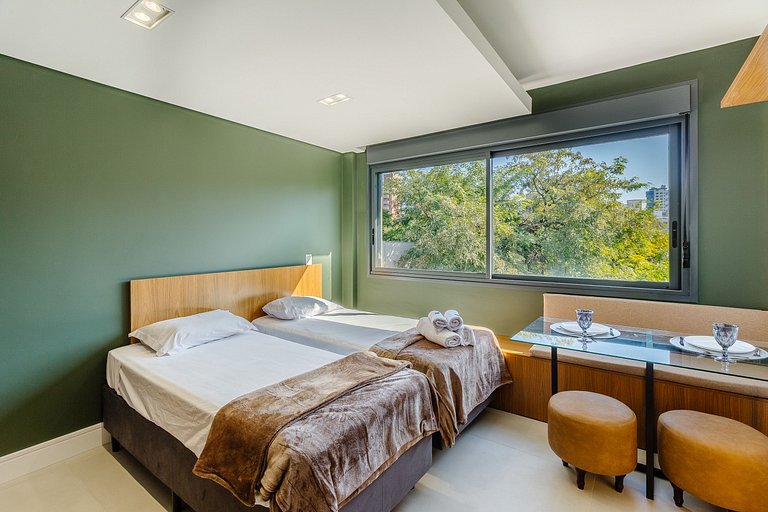 Moderno estudio con terraza y piscina - 325