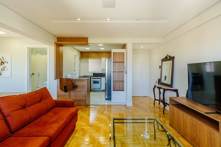 1 dorm, completo, com vista para o Parcão