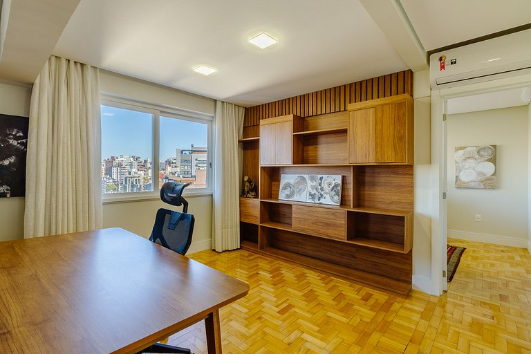 1 dorm, completo, com vista para o Parcão