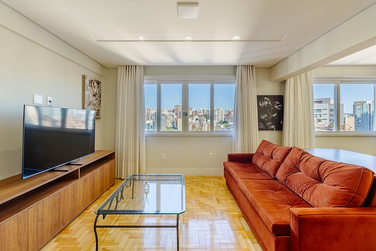 1 dorm, completo, com vista para o Parcão