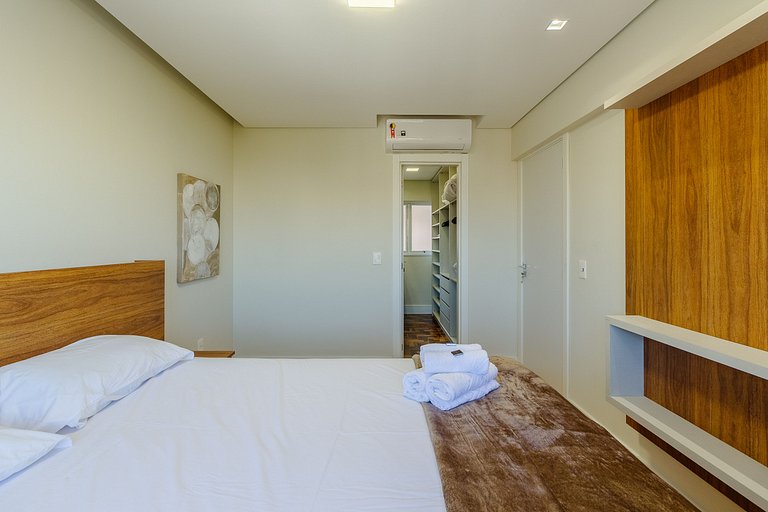 Apartamento com 1 dorm e Linda Vista para o Parcão