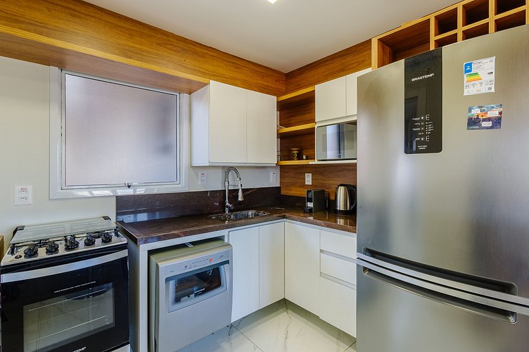 1 dorm, completo, com vista para o Parcão