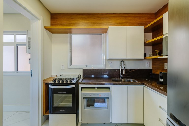 1 dorm, completo, com vista para o Parcão