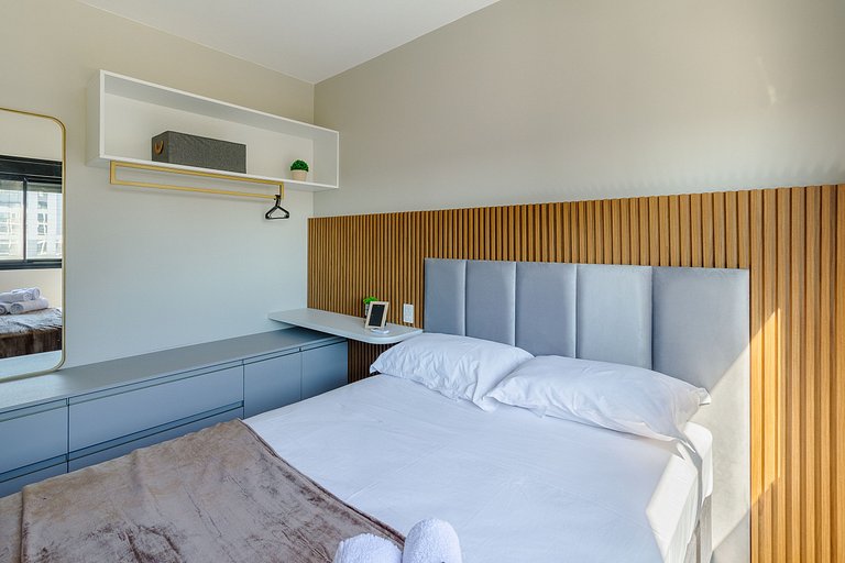New 1-bedroom apartment with barbecue grill