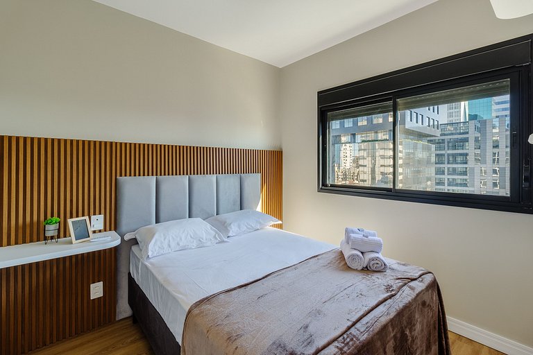 Novíssimo: Apartamento 1 dorm com Vista Incrível e churrasqu