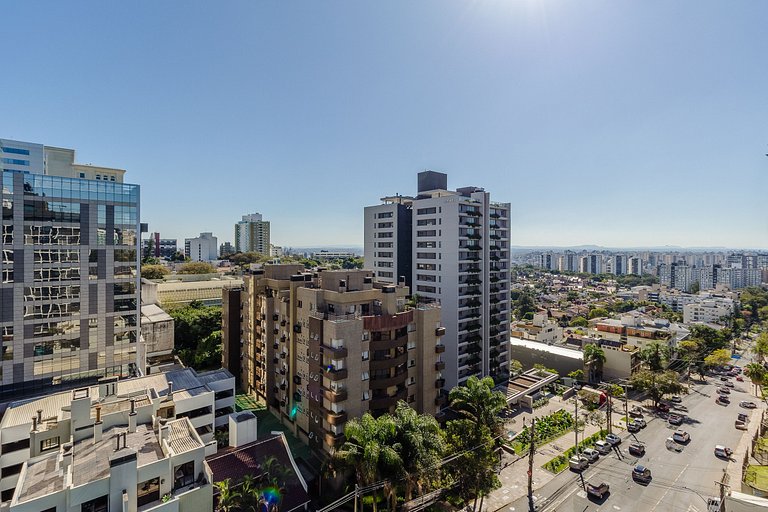 Novíssimo: Apartamento 1 dorm com Vista Incrível e churrasqu