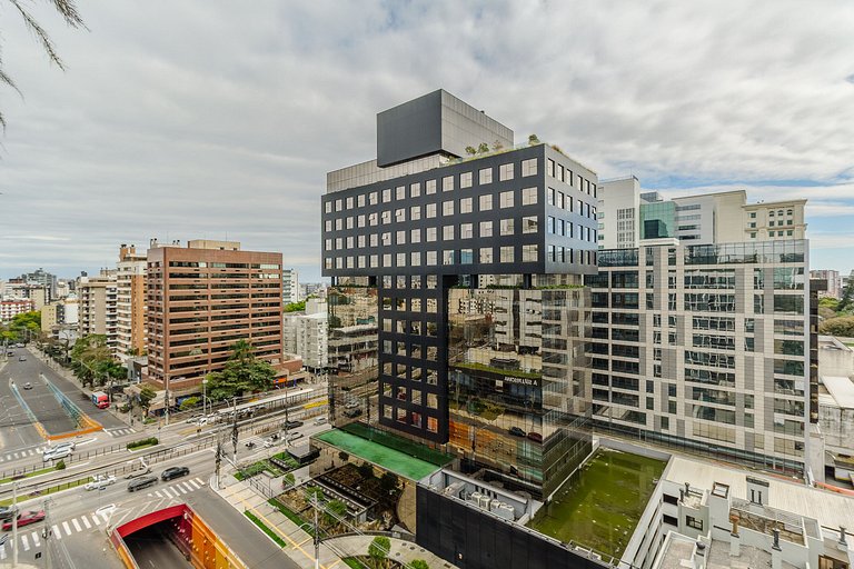 Apto 1 dorm com Vista Incrível e Churrasqueira