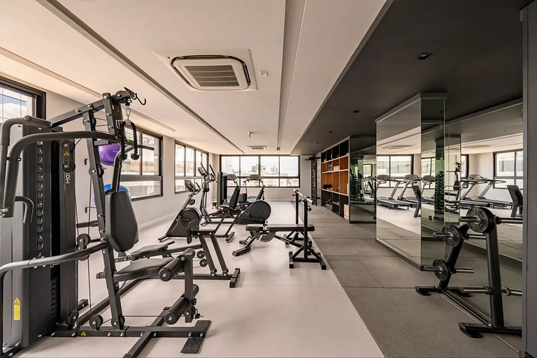 Novíssimo: Apartamento 1 dorm com Vista Incrível e churrasqu