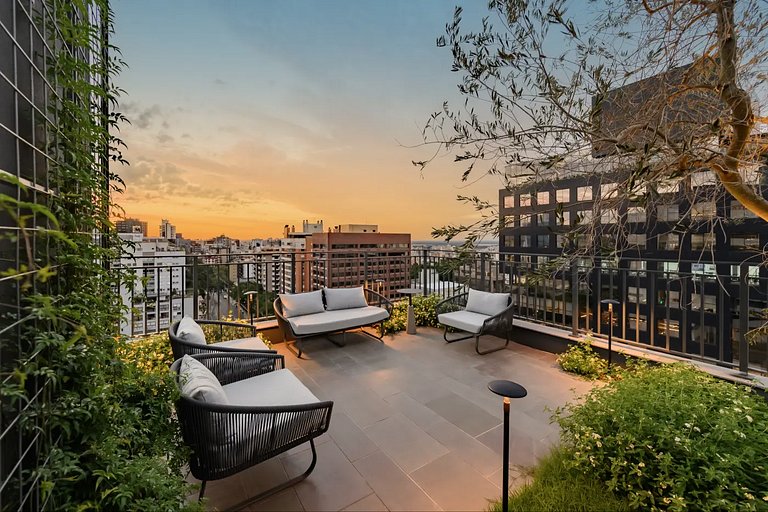 Novíssimo: Apartamento 1 dorm com Vista Incrível e churrasqu