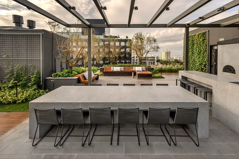 Novíssimo: Apartamento 1 dorm com Vista Incrível e churrasqu