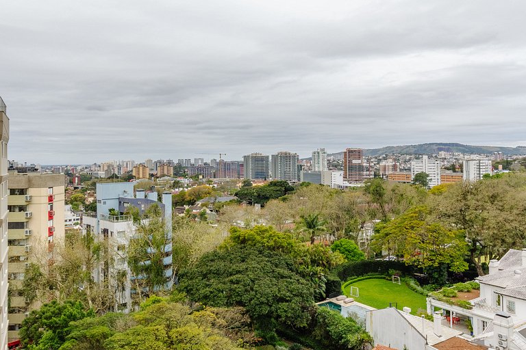 Novíssimo flat decorado com vista! - 1102B