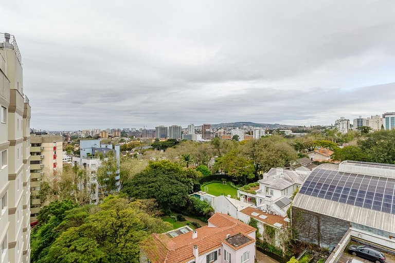 Novíssimo flat decorado com vista! - 1102B
