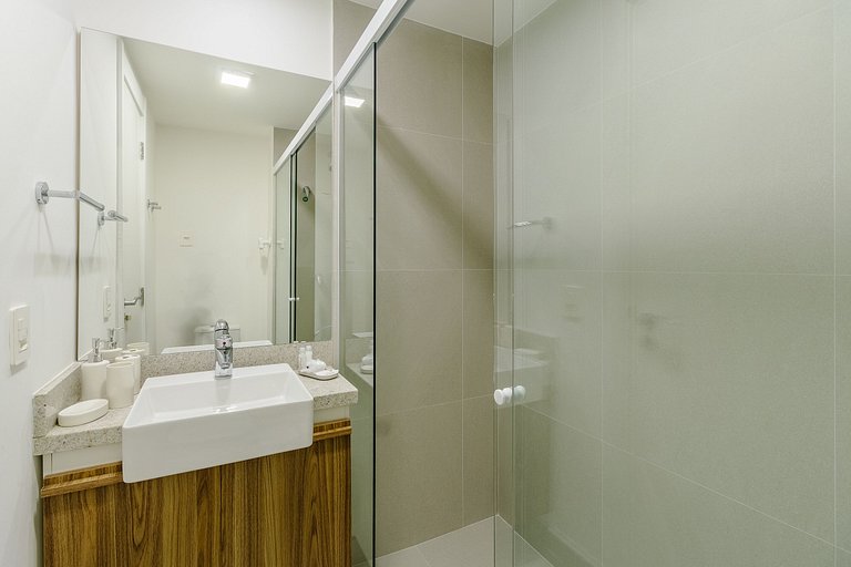 Studio com Piscina, Academia e Coworking 315