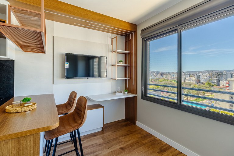 Estudio de alto nivel con terraza y piscinaJP 1306