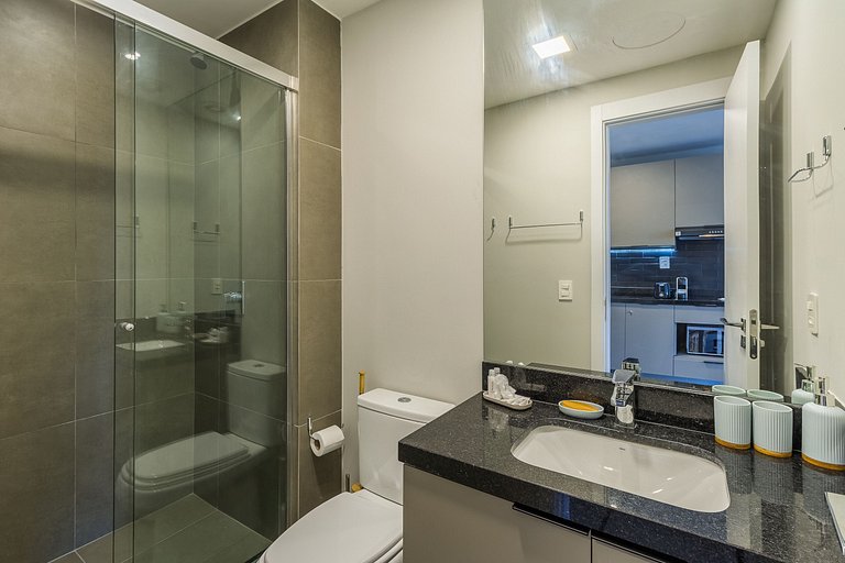 Studio Premium Piscina aquecida + Academia 1402