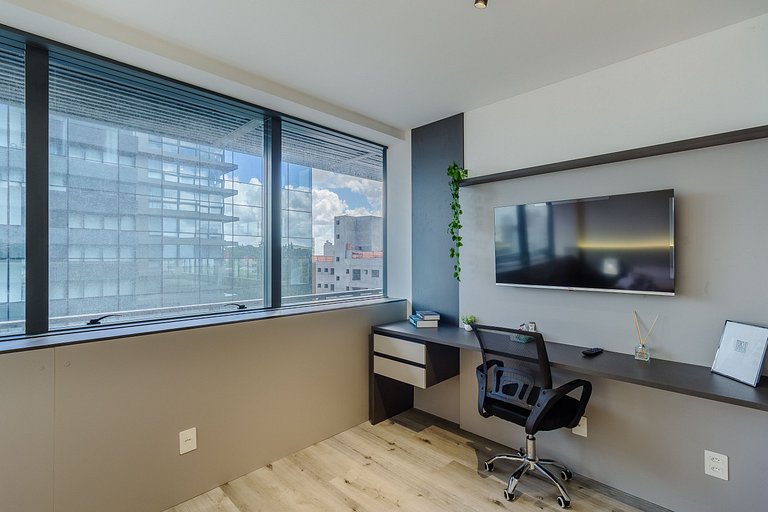 Premium Studio 1008 at Carlos Gomes Square – Fully Furnished