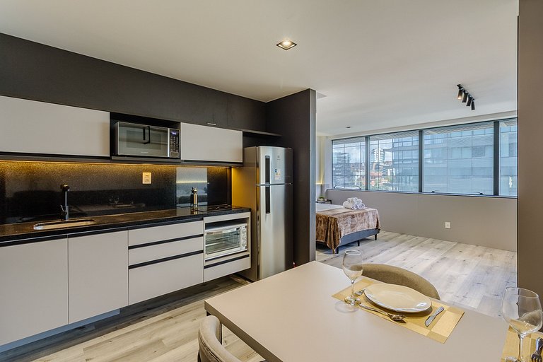 Premium Studio 1008 at Carlos Gomes Square – Fully Furnished