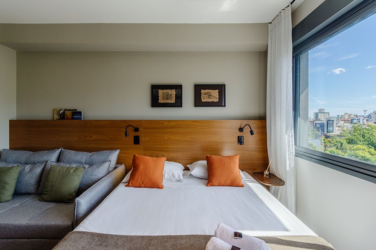 Excelente Studio com Academia e Coworking - 514