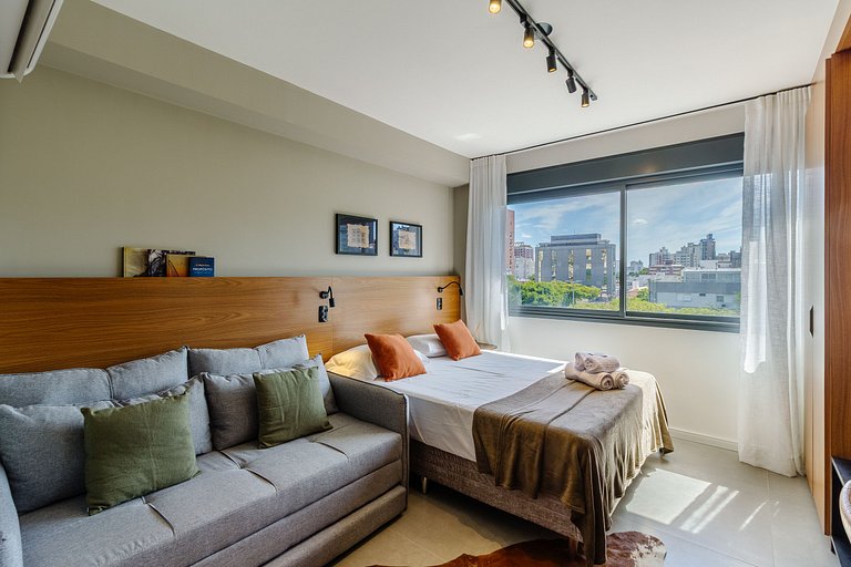 Excelente Studio com Academia e Coworking - 514