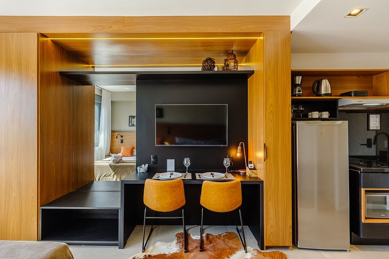 Excelente Studio com Academia e Coworking - 514