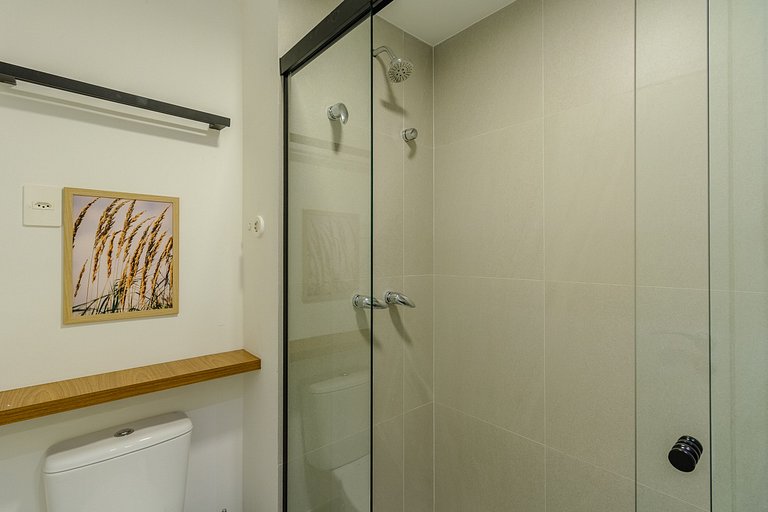 Studio até 4 hóspedes + Coworking e Piscina - 514