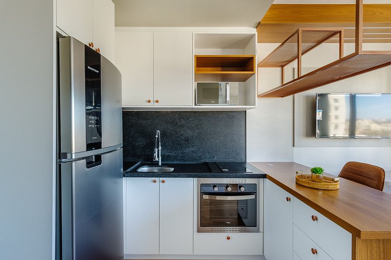 Estudio de alto nivel con terraza y piscinaJP 1306