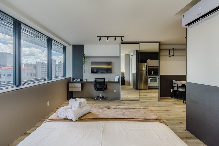 Premium Studio 1008 at Carlos Gomes Square – Fully Furnished