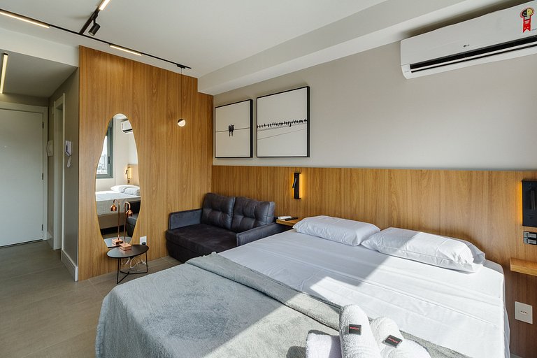 Excelente Studio com Academia e Coworking - 929