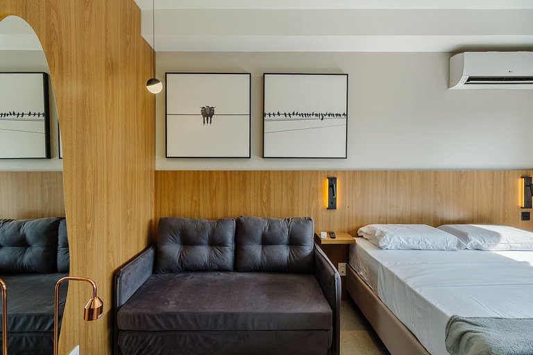 Excelente Studio com Academia e Coworking - 929