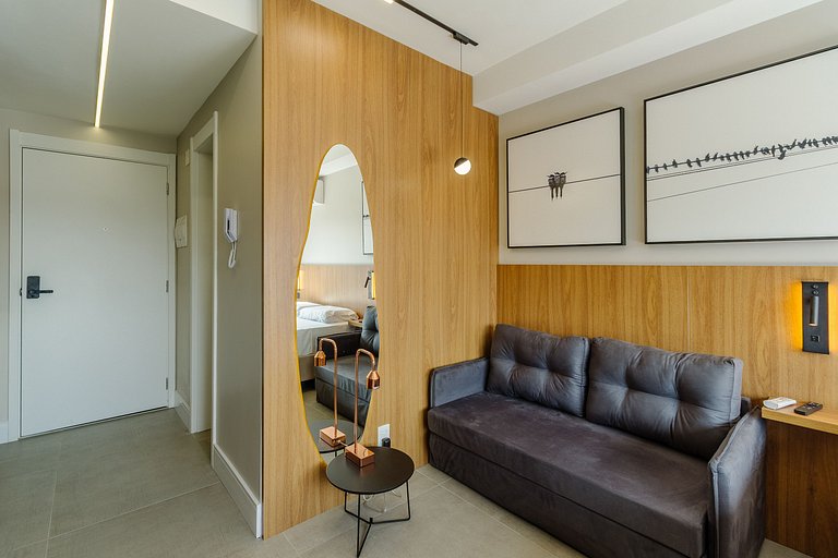 Excelente Studio com Academia e Coworking - 929