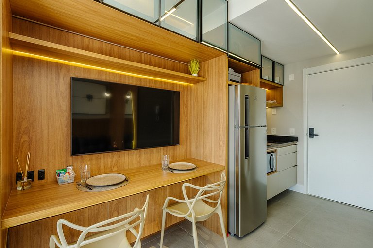 Excelente Studio com Academia e Coworking - 929