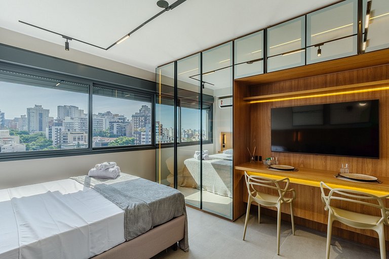 Excelente Studio com Academia e Coworking - 929