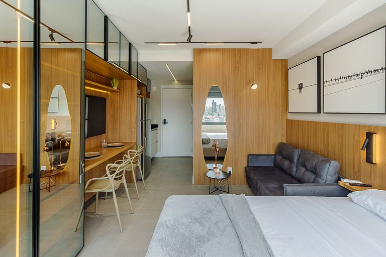 Excelente Studio com Academia e Coworking - 929