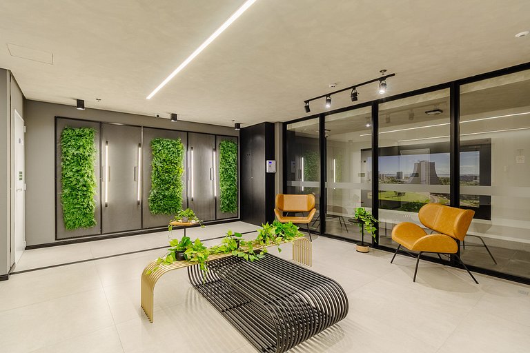 Studio Completo c/ Piscina e Academia- 909 Soul