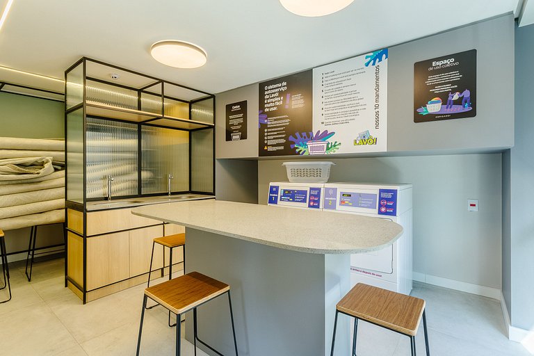 Studio Amplo, Moderno c/ Academia e Piscina -1013 Soul