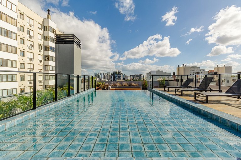 Studio Amplo, Moderno c/ Academia e Piscina -1013 Soul