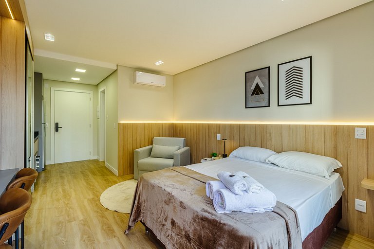 Studio Moderno, Completo c/ Piscina+Academia -612 Soul