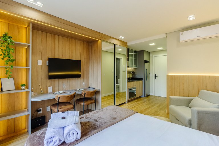 Studio Moderno, Completo c/ Piscina+Academia -612 Soul