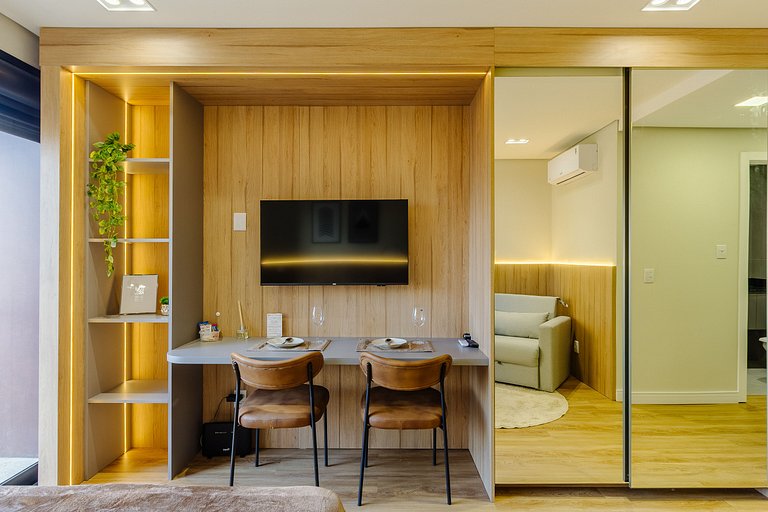 Studio Moderno, Completo c/ Piscina+Academia -612 Soul