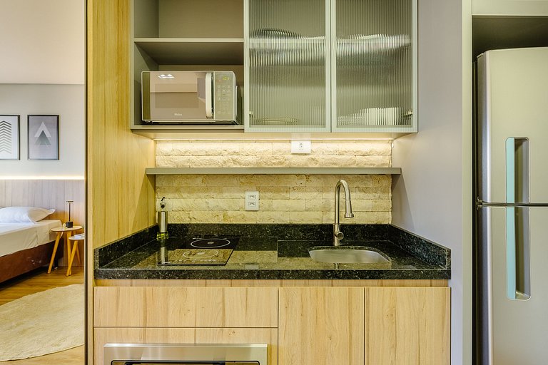 Studio Moderno, Completo c/ Piscina+Academia -612 Soul