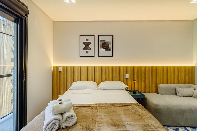 Studio Alto Padrão c/ Academia+Piscina- 807 Soul