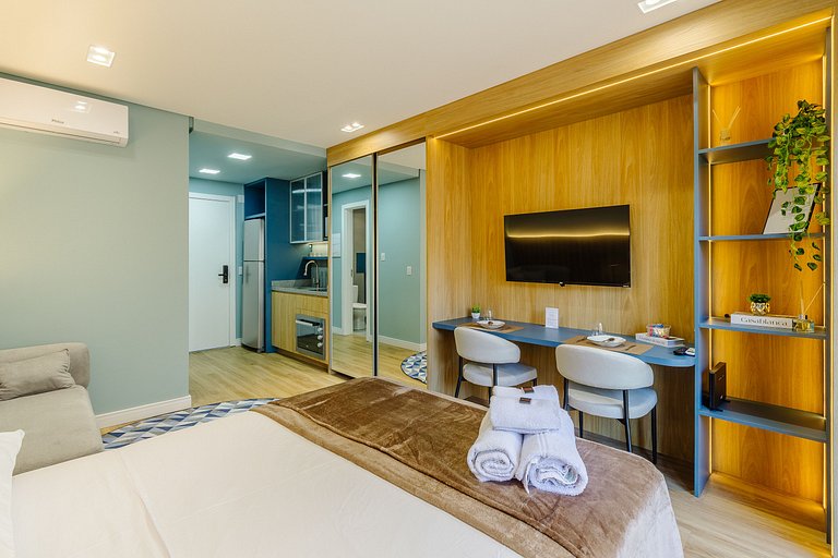 Studio Alto Padrão c/ Academia+Piscina- 807 Soul