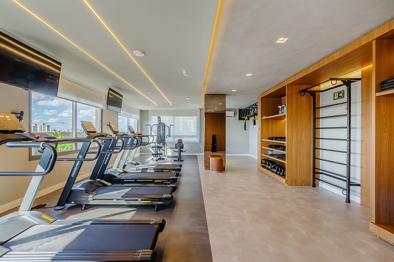 Studio com academia + piscina - 308 Connect