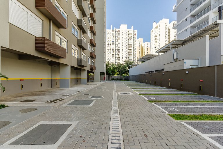 Studio com academia + piscina - 308 Connect