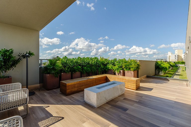 Studio com academia + piscina - 308 Connect